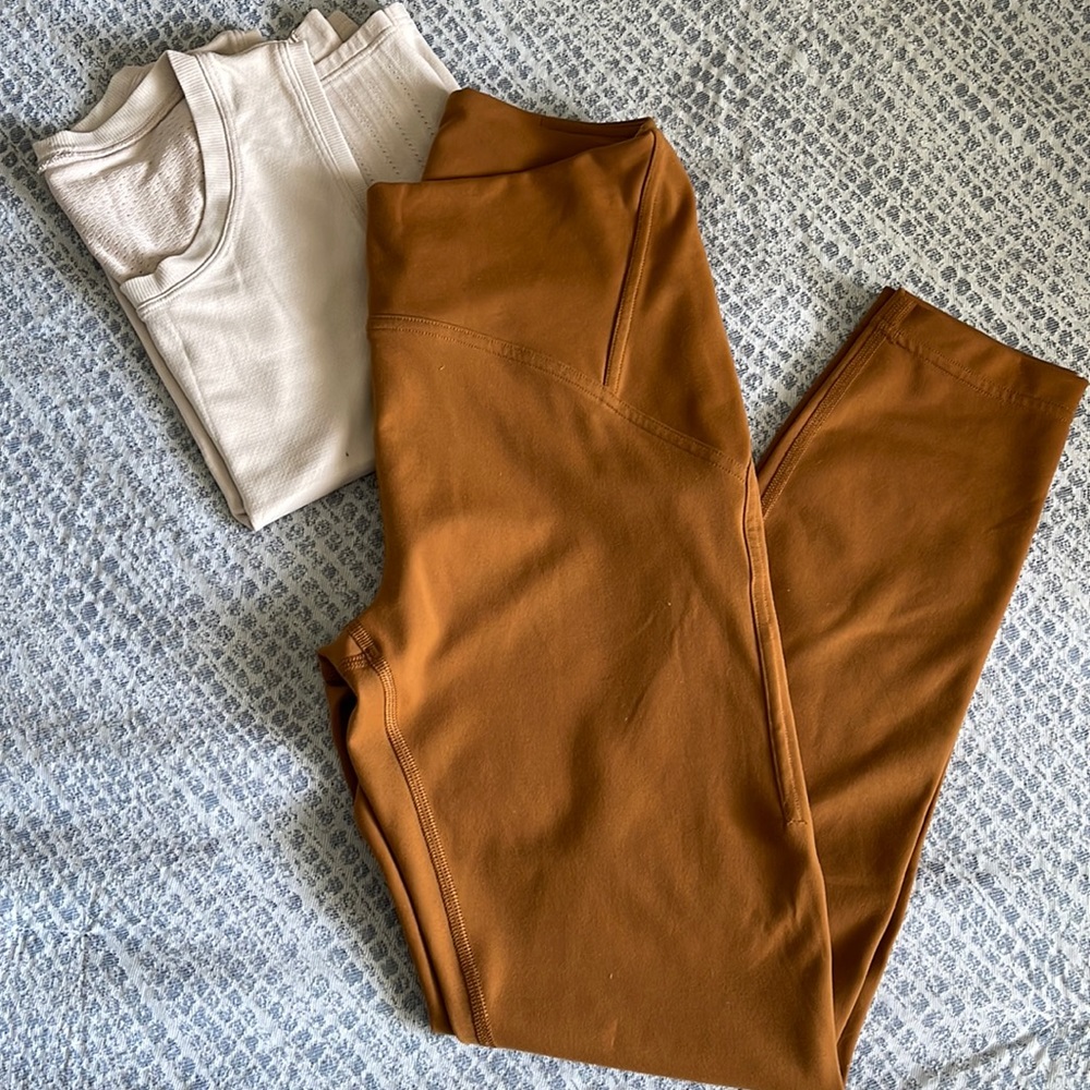 Lululemon InStill high-rise tight 25”- copper brown